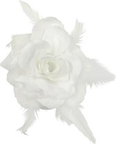 Haarbloem / Corsage Wit