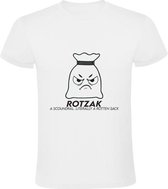 Rotzak Heren t-shirt | prutser| grappig | cadeau | Wit