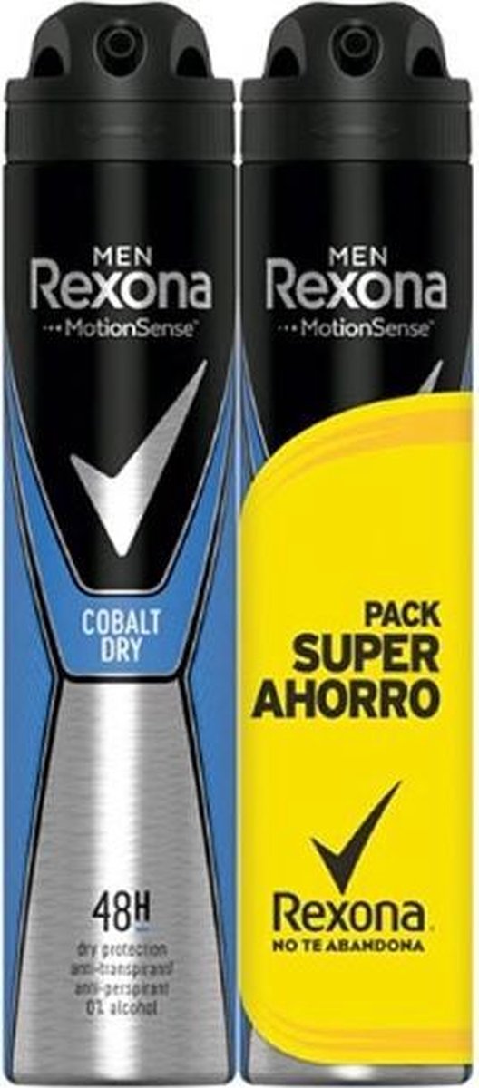 Rexona Men Motion Sense Cobalt Dry Deodorant Spray 2x200ml