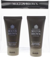 Molton Brown 2 Piece Gift Set: Coco Sandalwood Body Lotion 30ml - White Sandalwood Body Wash 30ml
