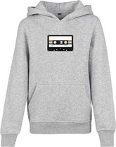 Urban Classics Kinder hoodie/trui -Kids 146- Oldschool Tape Grijs