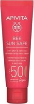 Apivita Bee Sun Anti-spot & Anti-age Defense Tinted Face Cream Spf50 - Zonnebrand - 50ml