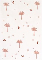 Nattiot - Little Palm Sienna - Vloerkleed Kinderkamer & Babykamer - Tapijt 120 x 170 cm