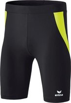 Erima Atletiek Short Tight Kinderen - Zwart / Fluogeel | Maat: 152