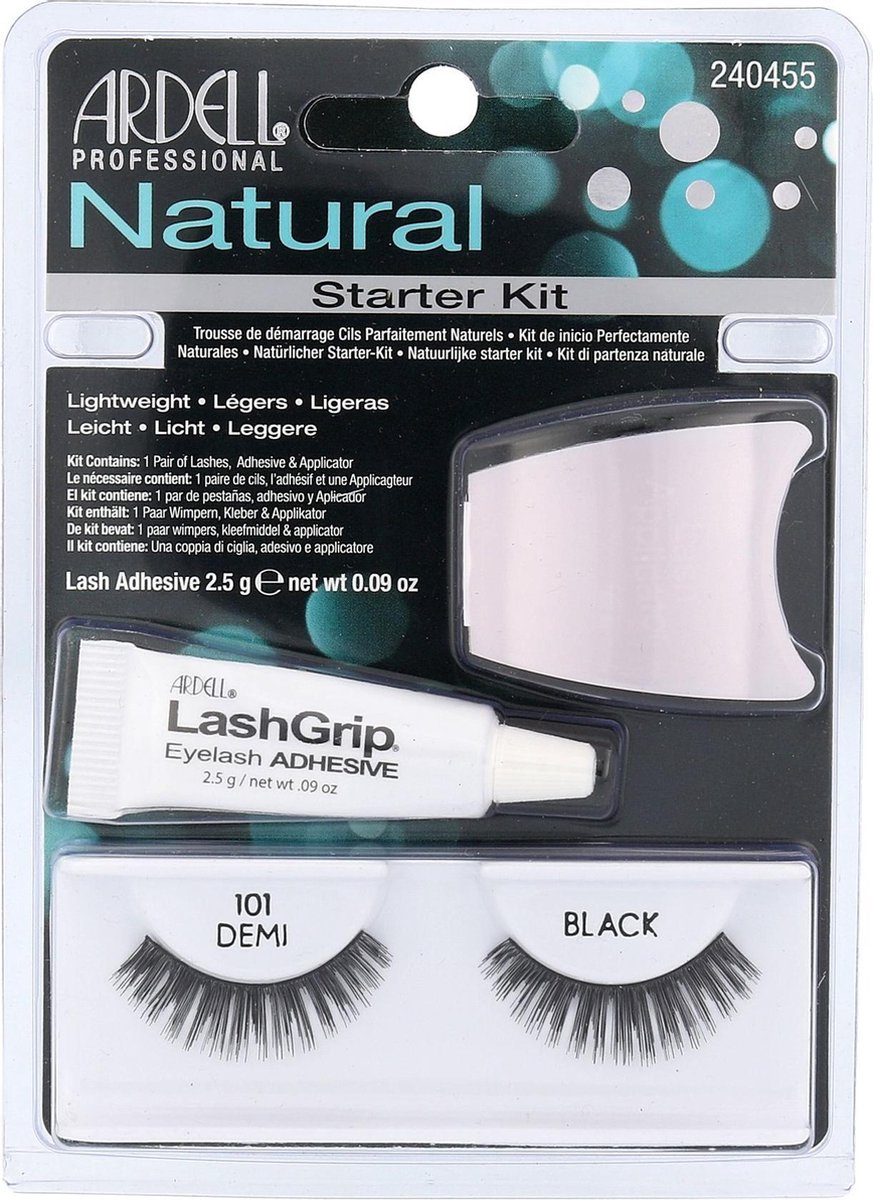 Ardell - Natural Starter Kit - Sada na umělé řasy 101 Demi Wispies ( Black ) -