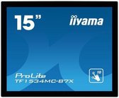 iiyama ProLite TF1534MC-B7X touch screen-monitor 38,1 cm (15") 1024 x 768 Pixels Multi-touch Multi-gebruiker Zwart