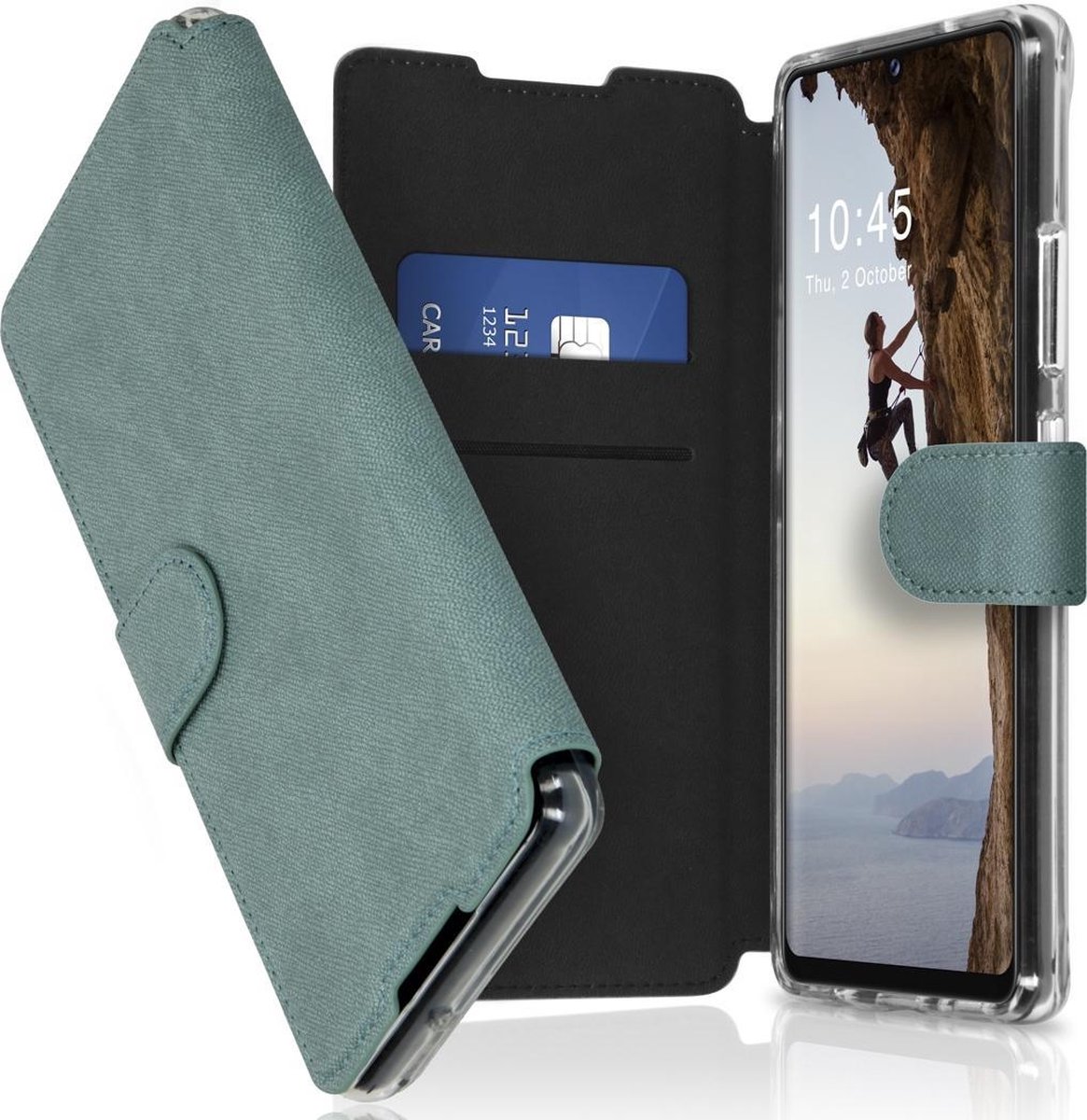 Accezz Xtreme Wallet Booktype Samsung Galaxy A42 hoesje - Lichtblauw