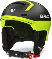 Briko Stromboli Ski helmet MATT BLACK YELLOW - Maat XL