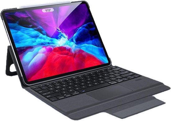 Dux Ducis - Toetsenbord Hoes geschikt voor Apple iPad Pro 12.9 (2020/2021) - Bluetooth toetsenbord hoes - QWERTY layout - Magneetsluiting - Sleep/Wake-up functie - Zwart