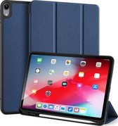 Apple iPad Air 4 10.9 (2020) Hoes - Dux Ducis - Domo Serie - Kunstlederen Bookcase - Blauw - Hoes Geschikt Voor Apple iPad Air 4 10.9 (2020)