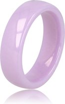 My Bendel - Stijlvolle 6 mm brede ring - lila - Mooi blijvende brede ring - Draagt heerlijk en onbreekbaar - Met luxe cadeauverpakking