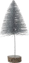 J-Line Kerstboom - kunststof - zilver - medium