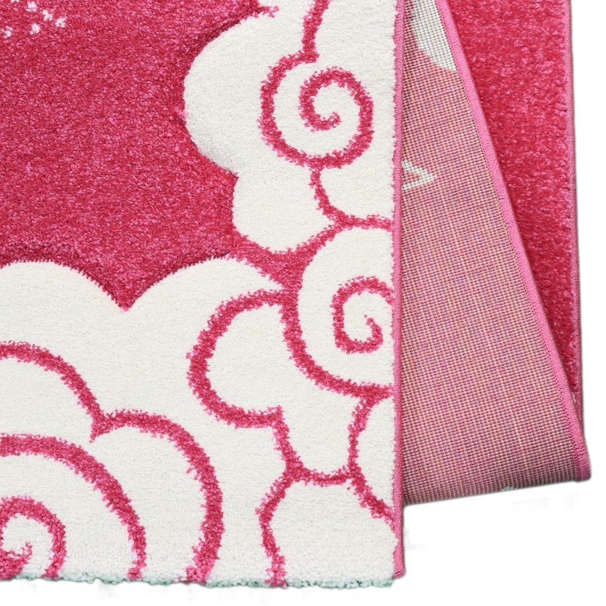 Merinos - 665 110 - Tapis Diamond Rouge - 80x150 cm