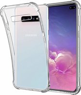 Hoesje geschikt voor Samsung Galaxy S10 - Backcover - Anti shock - Extra dun - Transparant