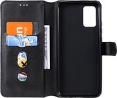 Samsung Galaxy A02s Hoesje Portemonnee Retro Book Case Zwart