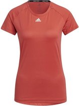 Adidas PERFORMANCE TEE dames sportshirt rood