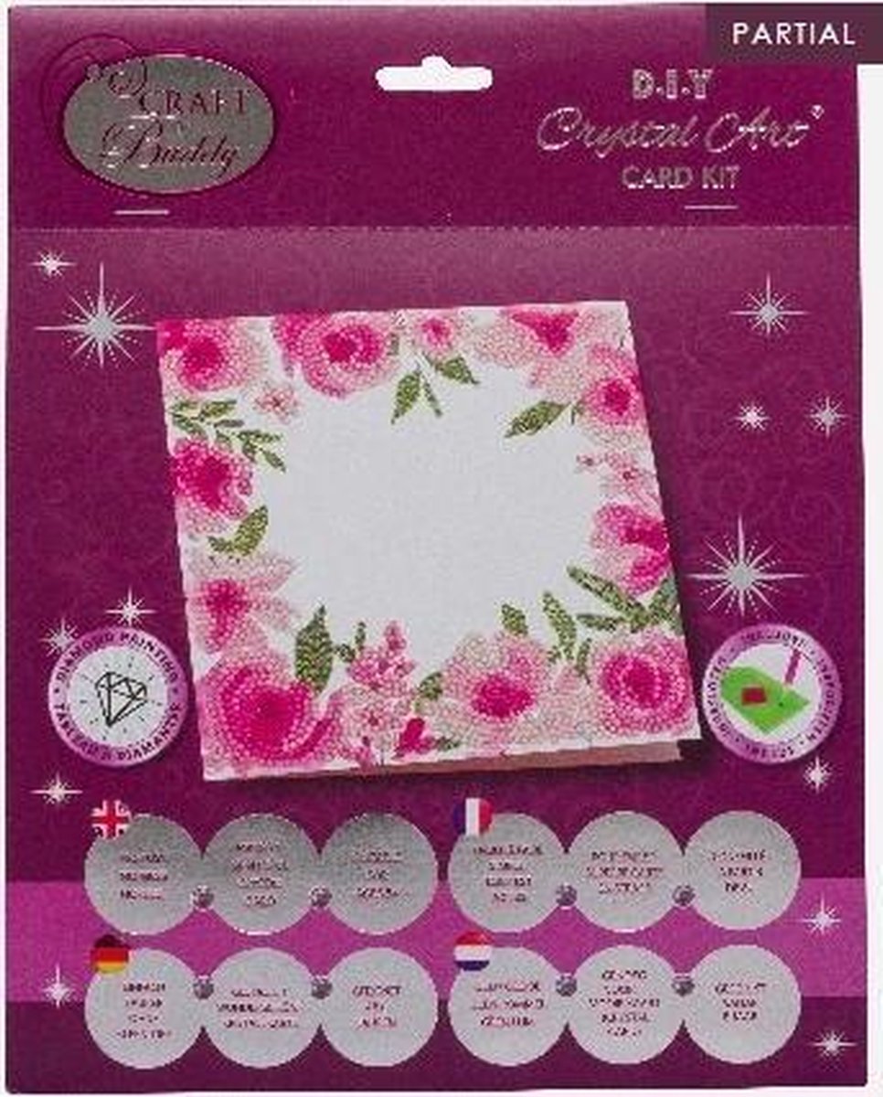 Crystal Card Kit | Diamond painting Floral Border