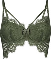 Hunkemöller Dames Lingerie Voorgevormde longline beugel bh Marilee  - Groen - maat D70