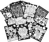 Velour plaatjes, afm 25x19 cm, 16stuks