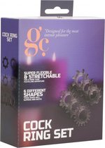 Cock Ring Set - Black - Cock Rings