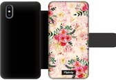 Wallet case - geschikt voor iPhone X - Floral N°4