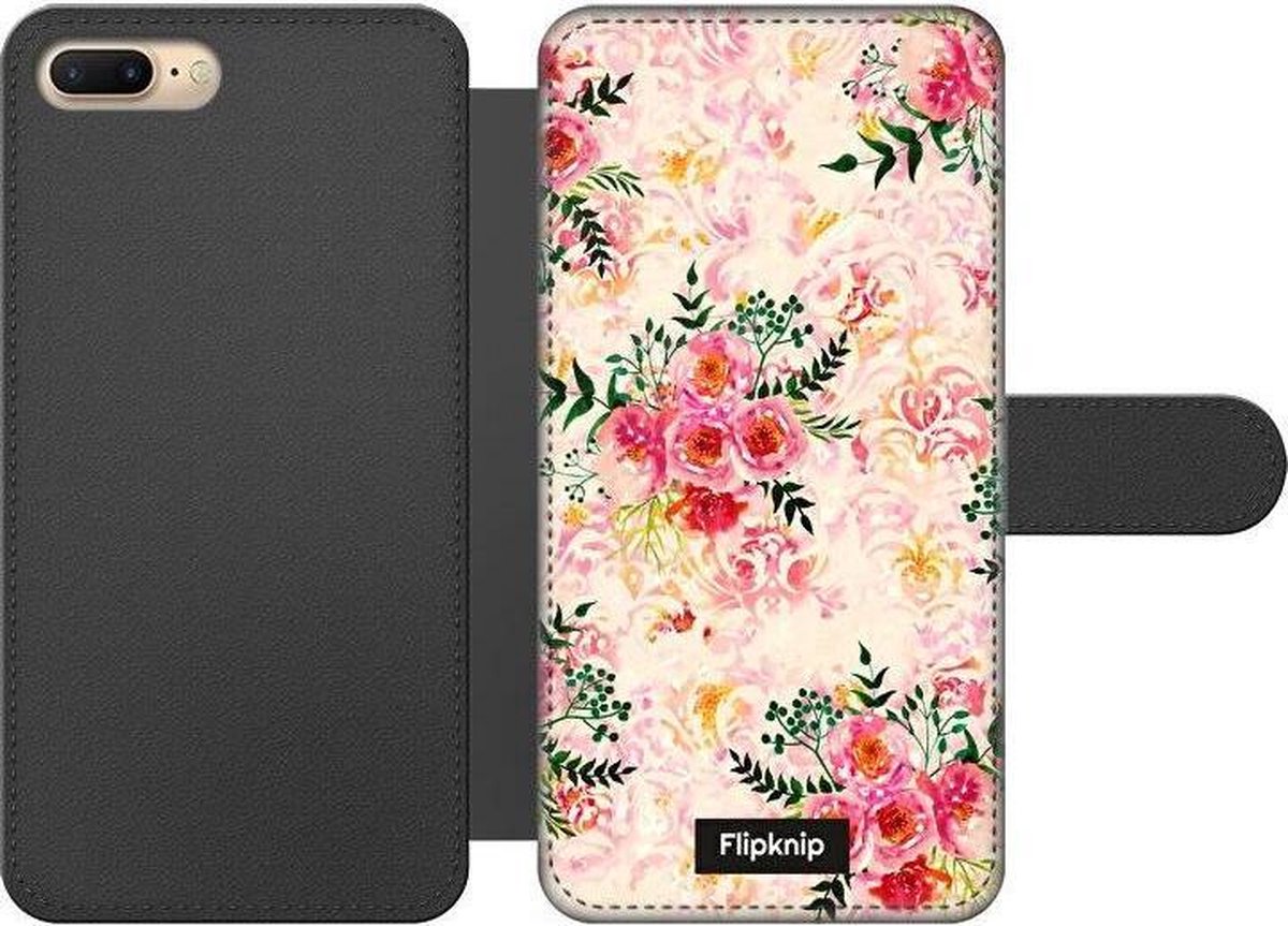 Wallet case - geschikt voor iPhone 8 Plus - Floral N°4