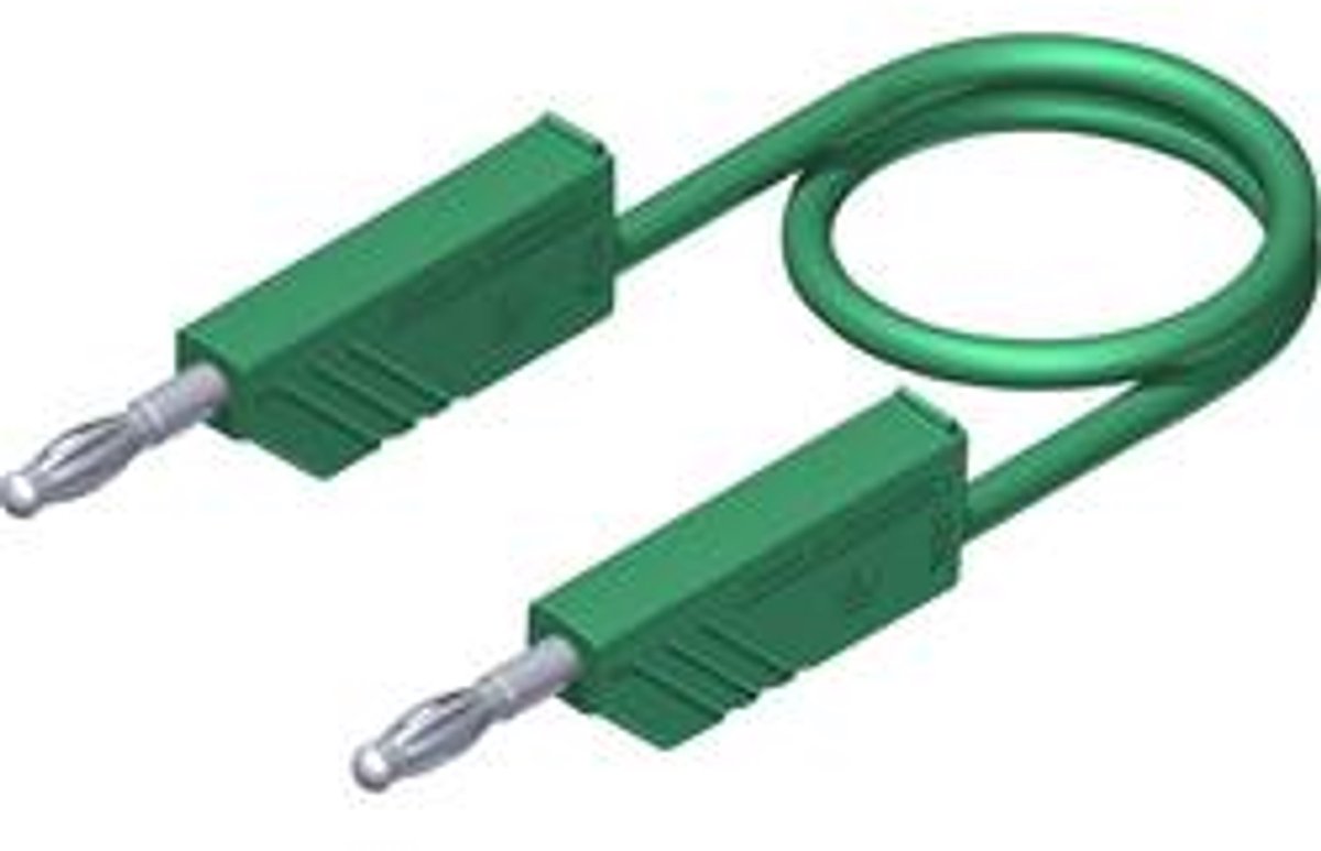 Hirschmann Test & Measurement CO MLN 50/2,5 Meetsnoer Banaanstekker 4 mm Banaanstekker 4 mm 0.50 m Groen 1 stuk(s)