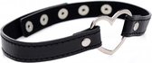 Dark Heart Chrome Heart Black Choker - Leash and Collars