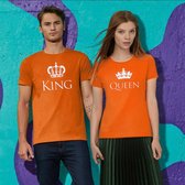 Oranje EK WK & Koningsdag T-Shirt Classic (DAMES - MAAT XS) | Oranje Kleding | WK Feestkleding