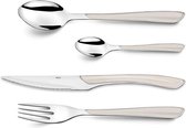 Amefa Eclat - Wit - Bestekset - RVS - (Set van 24) en Yourkitchen E-kookboek