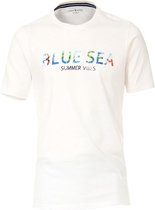 Casa Moda T-shirt Blue Sea Wit 903442600-000 - L