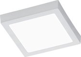 LED Plafondlamp - Plafondverlichting - Trion Zonin - 24W - Warm Wit 3000K - Vierkant - Mat Wit - Aluminium - BES LED