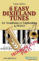 6 Easy Dixieland Tunes - Trombone/Euph & Piano 1 - Trombone or Euphonium & Piano "6 Easy Dixieland Tunes" solo bass clef parts