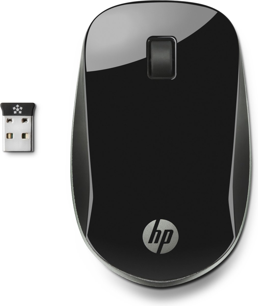 Souris HP Z3700 sans fil Argent,fonctionne sur une large gamme de