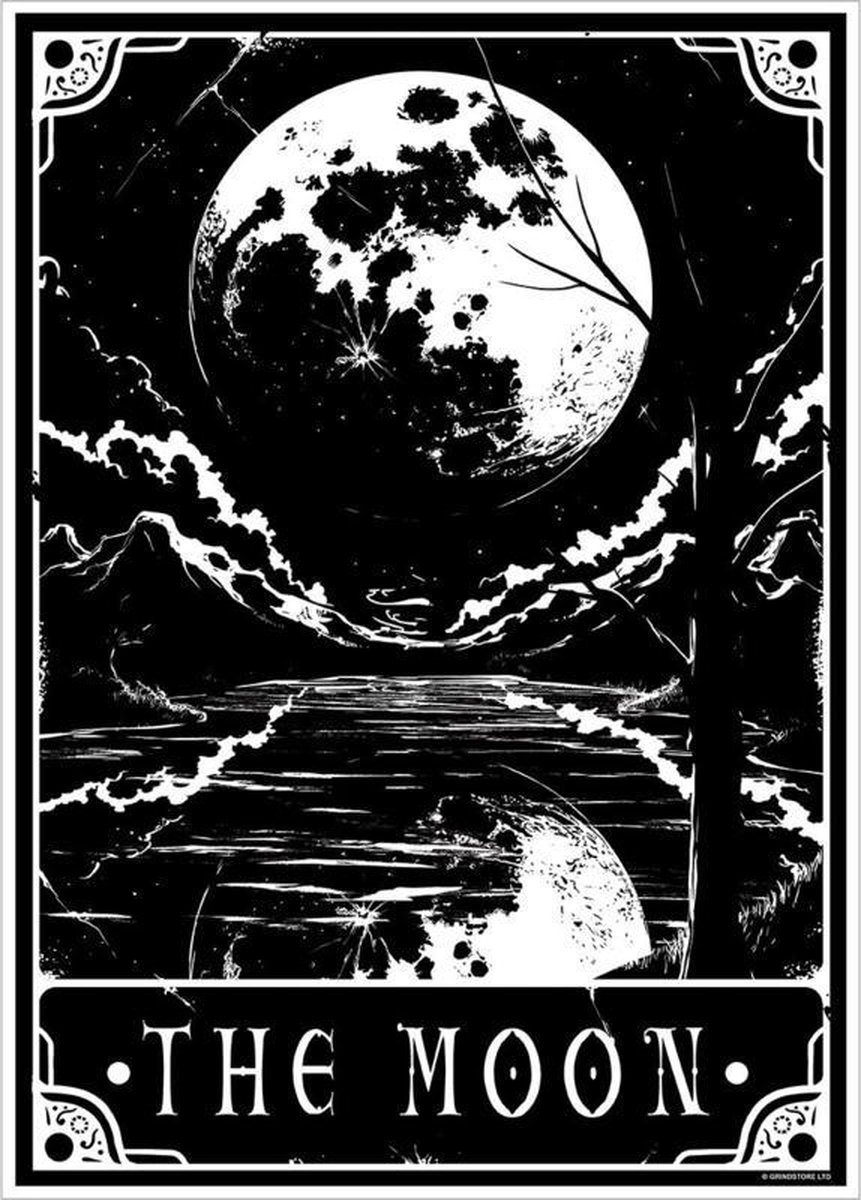 Mini poster - Tarot Mortel - La Lune | bol.com
