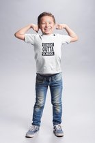 Straight Outta School - Humor - Kinder T-Shirt - Maat 12/14