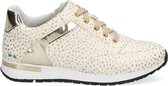 BunniesJR 221481-994 Meisjes Lage Sneakers - Wit/Goud - Kunststof - Veters