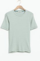 Sissy-Boy - Lichtblauw gestreept rib T-shirt