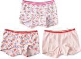 Little Label Onderbroeken Meisjes - 3 Stuks - Maat 158-164 - Model Shorts - Roze - Zachte BIO Katoen