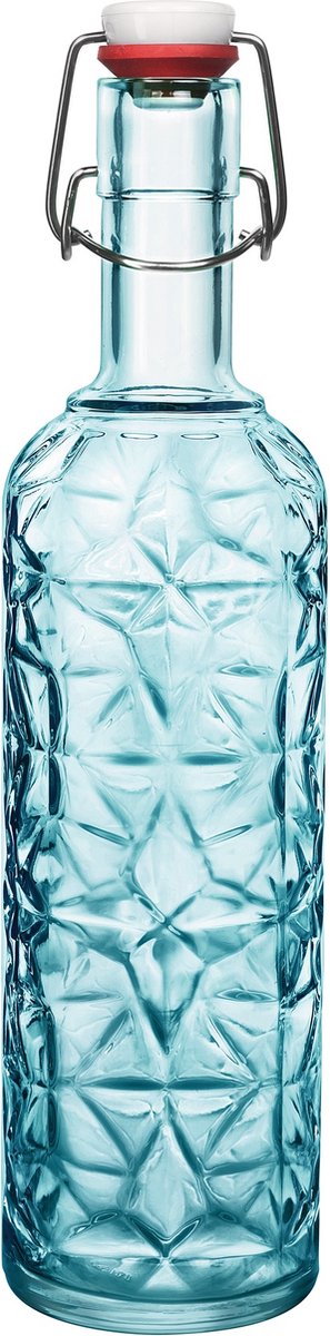 Rocco Bormioli Oriente Drinkfles met beugel - 1L  - Blauw