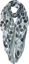 Juleeze Sjaal Dames Print 90*180 cm Grijs Synthetisch Shawl Dames