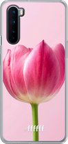 OnePlus Nord Hoesje Transparant TPU Case - Pink Tulip #ffffff