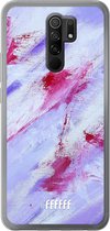 Xiaomi Redmi 9 Hoesje Transparant TPU Case - Abstract Pinks #ffffff
