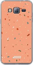 Samsung Galaxy J3 (2016) Hoesje Transparant TPU Case - Terrazzo N°10 #ffffff