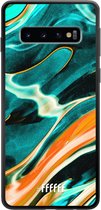 Samsung Galaxy S10 Hoesje TPU Case - Fresh Waves #ffffff