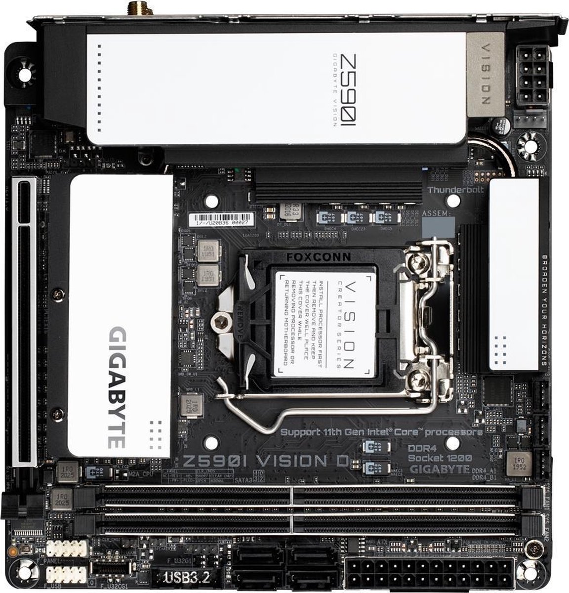 Gigabyte Z590I VISION D carte mère Intel Z590 LGA 1200 mini ITX | bol.com