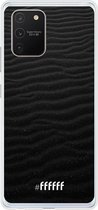 Samsung Galaxy S10 Lite Hoesje Transparant TPU Case - Black Beach #ffffff