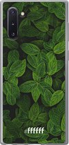 Samsung Galaxy Note 10 Hoesje Transparant TPU Case - Jungle Greens #ffffff