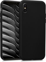 kwmobile telefoonhoesje geschikt voor Apple iPhone X - Hoesje voor smartphone - Back cover in mat zwart