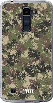 LG K10 (2016) Hoesje Transparant TPU Case - Digital Camouflage #ffffff